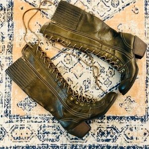 Laces Up Brown Rocket Dog Boots